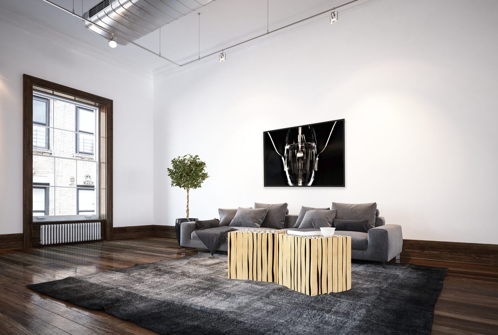 Forkin' Glass original abstract contextualised office art modern decor photo print by Blair Montague Drake